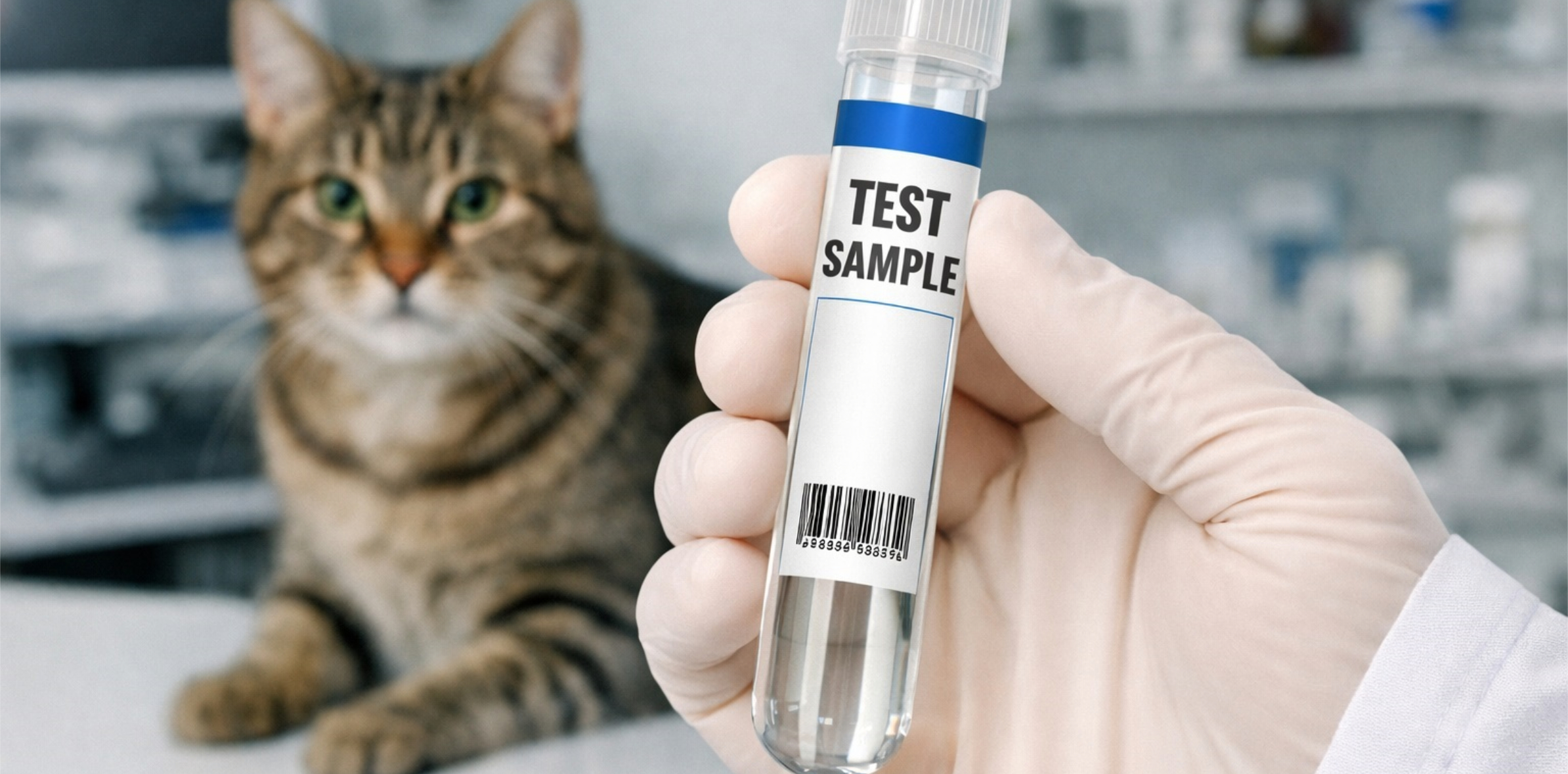 У кошки берут анализы