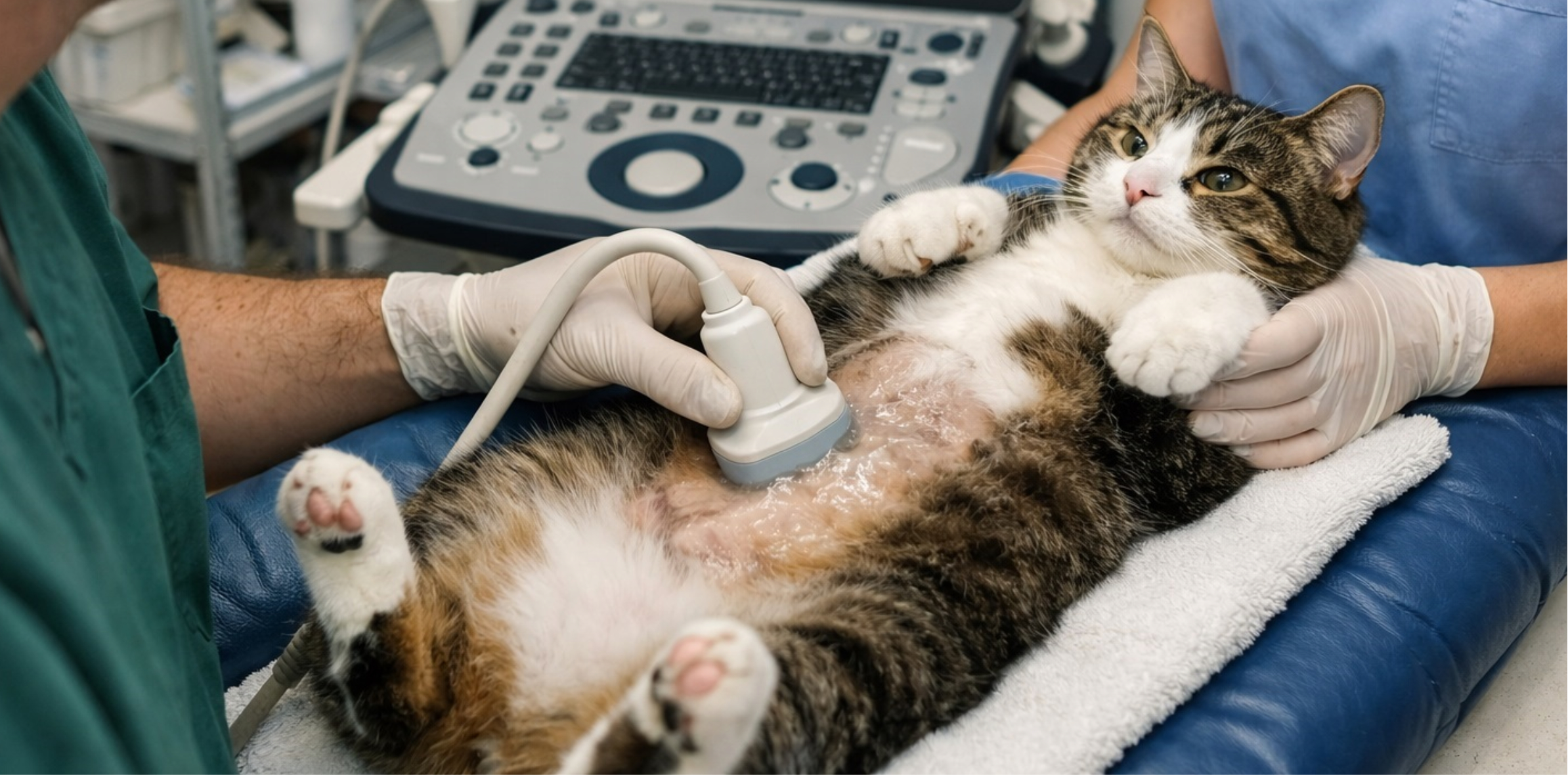 Кошке делают УЗИ